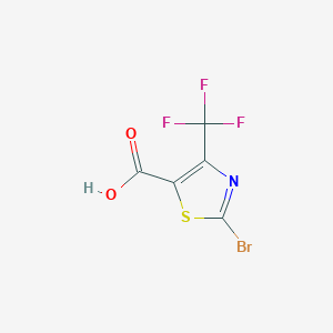 molecular formula C5HBrF3NO2S B186629 2-Bromo-4-(trifluoromethyl)-1,3-thiazole-5-carboxylic Acid CAS No. 162651-07-2