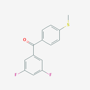 molecular formula C14H10F2OS B186633 3,5-Difluoro-4'-(methylthio)benzophenone CAS No. 197439-19-3