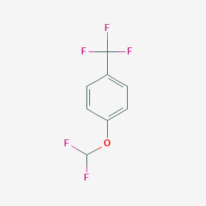 molecular formula C8H5F5O B186640 1-(Difluoromethoxy)-4-(trifluoromethyl)benzene CAS No. 156570-16-0
