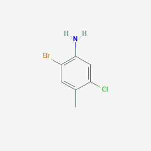 molecular formula C7H7BrClN B018665 2-Bromo-5-chloro-4-methylaniline CAS No. 102170-52-5
