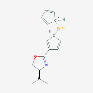 cyclopenta-1,3-diene;(4S)-2-cyclopenta-1,3-dien-1-yl-4-propan-2-yl-4,5-dihydro-1,3-oxazole;iron(2+)