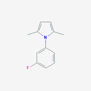molecular formula C12H12FN B186662 1-(3-氟苯基)-2,5-二甲基吡咯 CAS No. 146135-21-9