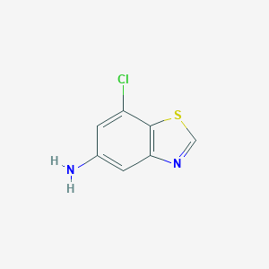 molecular formula C7H5ClN2S B186666 7-Chloro-1,3-benzothiazol-5-amine CAS No. 196205-26-2