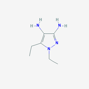 molecular formula C7H14N4 B186670 1,5-Diethylpyrazole-3,4-diamine CAS No. 199341-25-8