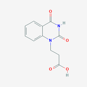 molecular formula C11H10N2O4 B186683 3-(2,4-dioxo-3,4-dihydroquinazolin-1(2H)-yl)propanoic acid CAS No. 148673-98-7