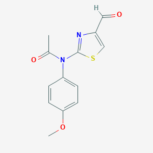 molecular formula C13H12N2O3S B186688 N-(4-formyl-1,3-thiazol-2-yl)-N-(4-methoxyphenyl)acetamide CAS No. 156423-98-2