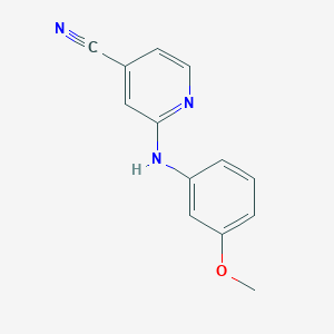 molecular formula C13H11N3O B186701 2-((3-Methoxyphenyl)amino)isonicotinonitrile CAS No. 137225-08-2