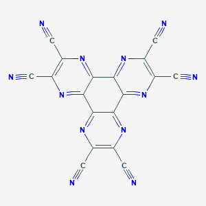 B186706 Dipyrazino[2,3-f:2',3'-h]quinoxaline-2,3,6,7,10,11-hexacarbonitrile CAS No. 105598-27-4