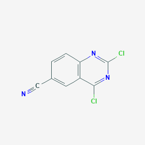 molecular formula C9H3Cl2N3 B186713 2,4-Dichloroquinazoline-6-carbonitrile CAS No. 150449-98-2