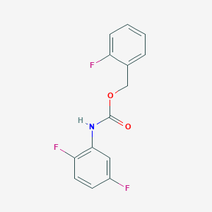 molecular formula C14H10F3NO2 B186727 (2-fluorophenyl)methyl N-(2,5-difluorophenyl)carbamate CAS No. 198879-58-2