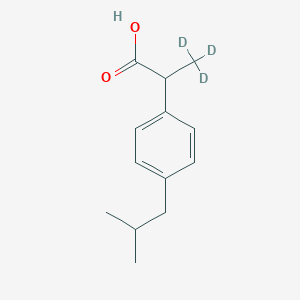 molecular formula C13H18O2 B018673 rac Ibuprofen-d3 CAS No. 121662-14-4