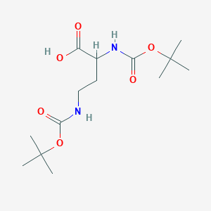 molecular formula C14H26N2O6 B186741 2,4-Bis-tert-butoxycarbonylamino-butyric acid CAS No. 130853-32-6