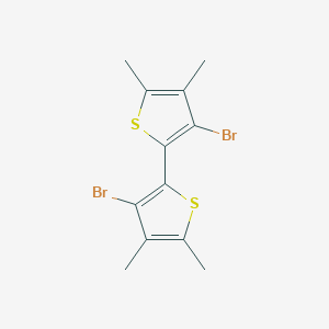 molecular formula C12H12Br2S2 B186754 2,2'-Bithiophene, 3,3'-dibromo-4,4',5,5'-tetramethyl- CAS No. 103382-70-3
