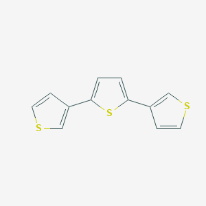 molecular formula C12H8S3 B186756 2,5-di(thiophen-3-yl)thiophene CAS No. 81294-16-8