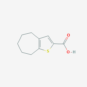 molecular formula C10H12O2S B186762 5,6,7,8-Tetrahydro-4H-cyclohepta[b]thiophene-2-carboxylic acid CAS No. 40133-08-2