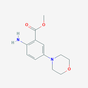 molecular formula C12H16N2O3 B186770 Methyl 2-amino-5-morpholin-4-ylbenzoate CAS No. 134050-76-3