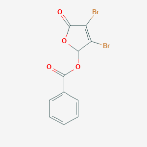 molecular formula C11H6Br2O4 B186779 (3,4-dibromo-5-oxo-2H-furan-2-yl) benzoate CAS No. 14032-73-6