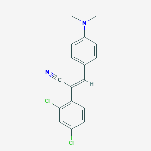 molecular formula C17H14Cl2N2 B186787 2-(2,4-Dichlorophenyl)-3-(4-(dimethylamino)phenyl)acrylonitrile CAS No. 7496-18-6