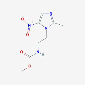 methyl N-[2-(2-methyl-5-nitroimidazol-1-yl)ethyl]carbamate