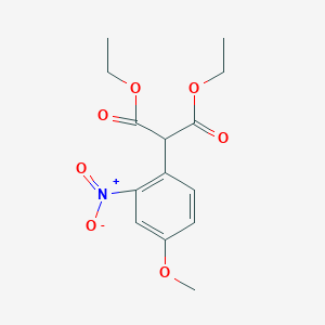 molecular formula C14H17NO7 B186800 Diethyl (4-methoxy-2-nitrophenyl)malonate CAS No. 10565-15-8