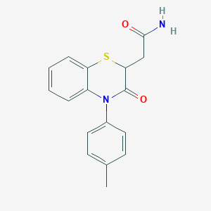 molecular formula C17H16N2O2S B186806 N-(4-methylphenyl)-2-(3-oxo-3,4-dihydro-2H-1,4-benzothiazin-2-yl)acetamide CAS No. 106691-37-6