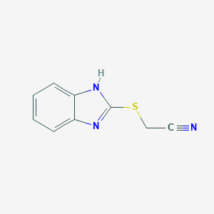 molecular formula C9H7N3S B186811 (1H-苯并咪唑-2-基硫代)乙腈 CAS No. 55460-35-0