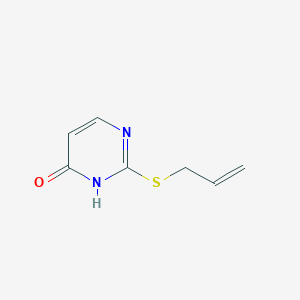 molecular formula C7H8N2OS B186812 2-(allylsulfanyl)-4(3H)-pyrimidinone CAS No. 31170-22-6