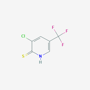 molecular formula C6H3ClF3NS B186814 3-Chloro-5-(trifluoromethyl)pyridine-2-thiol CAS No. 76041-74-2