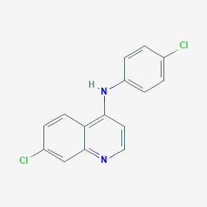 molecular formula C15H10Cl2N2 B186816 7-chloro-N-(4-chlorophenyl)quinolin-4-amine CAS No. 5431-39-0