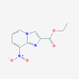 molecular formula C10H9N3O4 B186820 Ethyl 8-nitroimidazo[1,2-a]pyridine-2-carboxylate CAS No. 72721-23-4