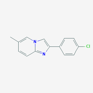 molecular formula C14H11ClN2 B186823 2-(4-Chlorophenyl)-6-methylimidazo[1,2-a]pyridine CAS No. 5121-09-5