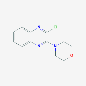 molecular formula C12H12ClN3O B186824 2-Chloro-3-(morpholin-4-yl)quinoxaline CAS No. 6641-44-7
