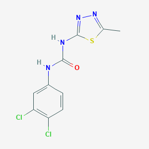 molecular formula C10H8Cl2N4OS B186825 N-(3,4-dichlorophenyl)-N'-(5-methyl-1,3,4-thiadiazol-2-yl)urea CAS No. 61516-60-7
