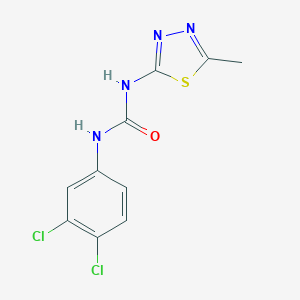 molecular formula C10H8Cl2N4OS B186825 1-(3,4-Dichloro-phenyl)-3-(5-methyl-[1,3,4]thiadiazol-2-yl)-urea CAS No. 61516-60-7