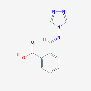 molecular formula C10H8N4O2 B186827 2-[(E)-1,2,4-triazol-4-yliminomethyl]benzoic acid CAS No. 35546-44-2