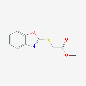 molecular formula C10H9NO3S B186828 Methyl 2-(1,3-benzoxazol-2-ylsulfanyl)acetate CAS No. 73824-26-7