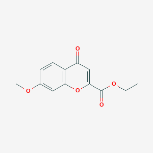 molecular formula C13H12O5 B186829 ethyl 7-methoxy-4-oxo-4H-chromene-2-carboxylate CAS No. 38322-74-6
