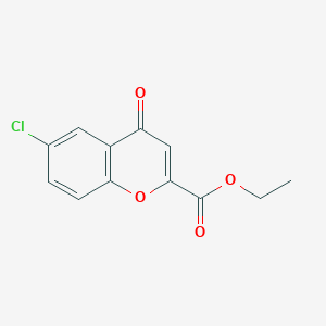molecular formula C12H9ClO4 B186831 ETHYL 6-CHLORO-4-OXO-CHROMENE-2-CARBOXYLATE CAS No. 38322-69-9