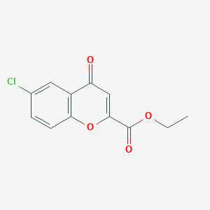 molecular formula C12H9ClO4 B186831 4H-1-Benzopyran-2-carboxylic acid, 6-chloro-4-oxo-, ethyl ester CAS No. 38322-69-9