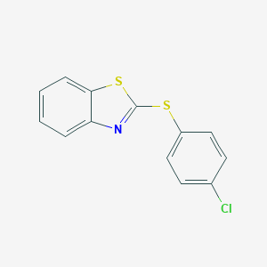 molecular formula C13H8ClNS2 B186833 Benzothiazole, 2-[(4-chlorophenyl)thio]- CAS No. 39544-83-7