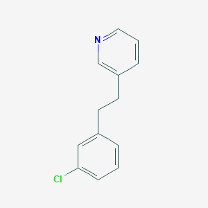 molecular formula C13H12ClN B018684 3-(3-Chlorophenylethyl)pyridine CAS No. 31251-59-9