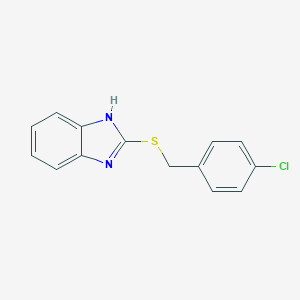 molecular formula C14H11ClN2S B186840 2-(4-Chlorobenzylthio)-1H-benzo[d]imidazole CAS No. 23976-76-3