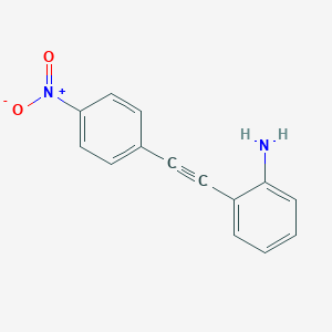 molecular formula C14H10N2O2 B186844 2-[(4-Nitrophenyl)ethynyl]aniline CAS No. 157869-12-0