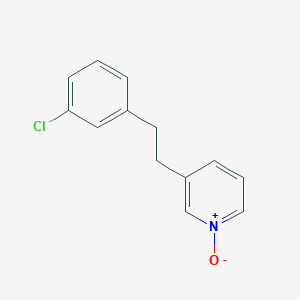 molecular formula C13H12ClNO B018685 3-(3-Chlorophenylethyl)pyridine N-Oxide CAS No. 31255-47-7