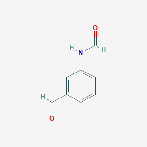 molecular formula C8H7NO2 B186852 N-(3-Formylphenyl)formamide CAS No. 198345-59-4