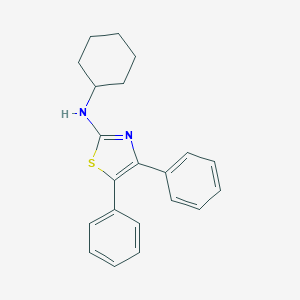 molecular formula C21H22N2S B186853 N-cyclohexyl-4,5-diphenyl-1,3-thiazol-2-amine CAS No. 122641-43-4