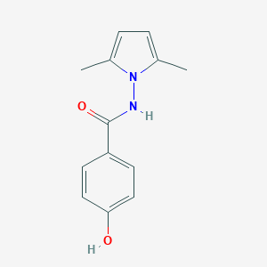 molecular formula C13H14N2O2 B186860 N-(2,5-二甲基-1H-吡咯-1-基)-4-羟基苯甲酰胺 CAS No. 37034-69-8