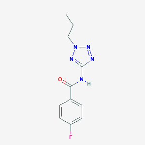 4-fluoro-N-(2-propyl-2H-tetrazol-5-yl)benzamide