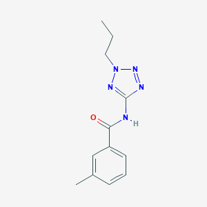 molecular formula C12H15N5O B186863 3-methyl-N-(2-propyl-2H-tetrazol-5-yl)benzamide CAS No. 638145-79-6