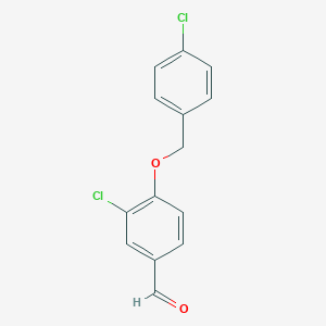 molecular formula C14H10Cl2O2 B186865 3-Chloro-4-[(4-chlorobenzyl)oxy]benzaldehyde CAS No. 443124-79-6